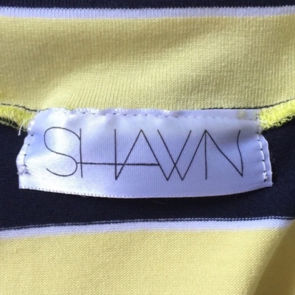 Shawn Yellow and Blue Striped Mini Skirt Small New - Picture 6 of 9